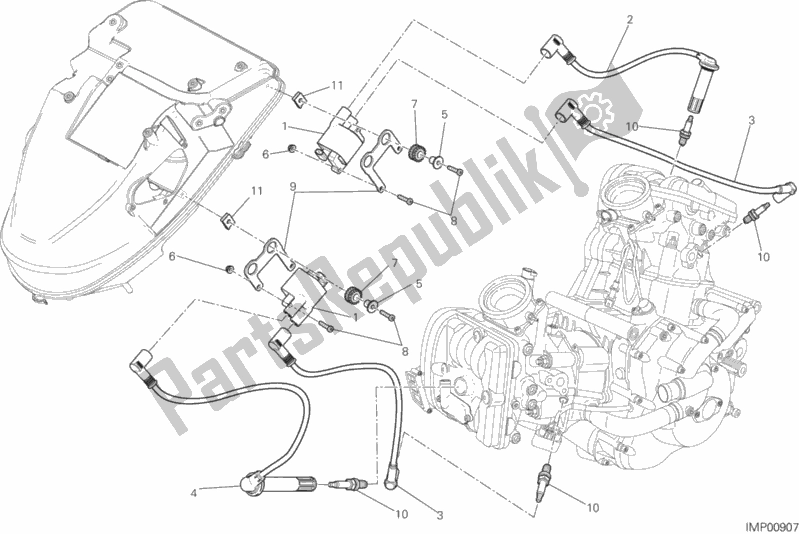 Todas las partes para Arnés De Cableado (bobina) de Ducati Diavel FL USA 1200 2018